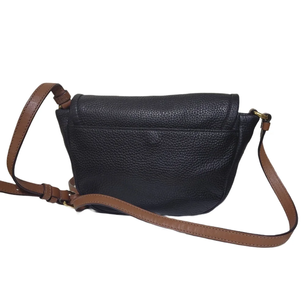 Marc Jacobs Black Pebbled Leather Crossbody Sadle Bag - Picture 2 of 12